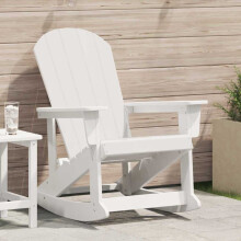 Berkfield Adirondack Rocking Chair White 92 x 73.5 x 92 cm HDPE