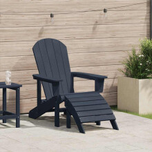 Berkfield Adirondack Chair Navy Blue 82 x 74 x 92 cm HDPE