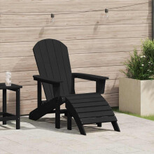 Berkfield Adirondack Chair Black 82 x 74 x 92 cm HDPE