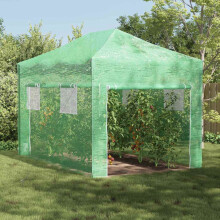 Berkfield Greenhouse with Pop-up Frame Green 280 x 410 x 315 cm Iron
