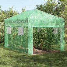 Berkfield Greenhouse with Pop-up Frame Green 290 x 430 x 315 cm Iron