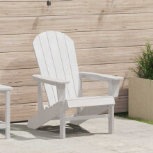 Berkfield Adirondack Chair White 82 x 74 x 92 cm HDPE