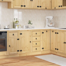 Berkfield Cabinet SKI Honey Brown 80 x 46 x 81 cm Solid Pine Wood