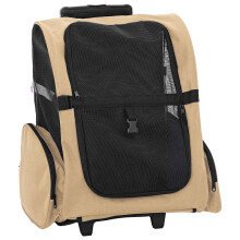 Berkfield Pet Trolley 3-in-1 Design Sand 48x32x(57-106) cm Oxford Fabric