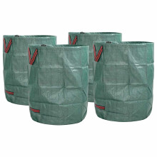 Berkfield Garden Waste Bags 4 pcs Green 66 x 66 x 83.5 cm Polypropylene
