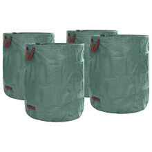 Berkfield Garden Waste Bags 4 pcs Green 79 x 79 x 99.5 cm Polypropylene