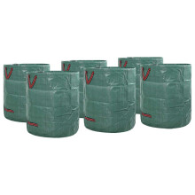 Berkfield Garden Waste Bags 12 pcs Green 45 x 45 x 76 cm Polypropylene