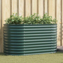 Berkfield Raised Bed Green 160 x 80 x 81 cm Steel