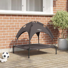 Berkfield Dog Bed Folding Manual Brown 71 x 64 x 71 cm Steel