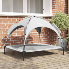 Berkfield Dog Bed Folding Manual Silver Grey 104 x 86 x 84.5 cm Steel