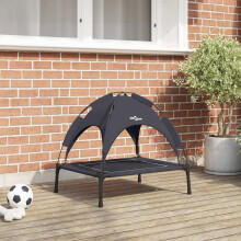 Berkfield Dog Bed Folding Manual Black 63 x 49.5 x 60 cm Steel