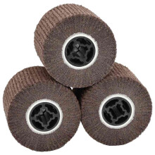Berkfield Sanding Rollers 3 pcs Brown 12 x 12 x 10 cm Synthetic Fibre