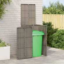 Berkfield Box Garbage Bin Box Grey 65 x 80 x 115 cm Polyethylene