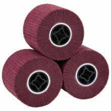 Berkfield Sanding Rollers 3 pcs Red 12 x 12 x 10 cm Synthetic Fibre
