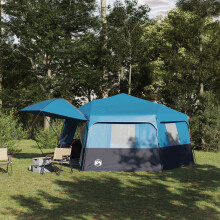 Berkfield Instant Tent with Rainfly 12-Person Quick-Release Blue