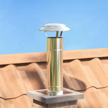 Berkfield Chimney Extension Silver 25 x 25 x 65 cm Stainless Steel