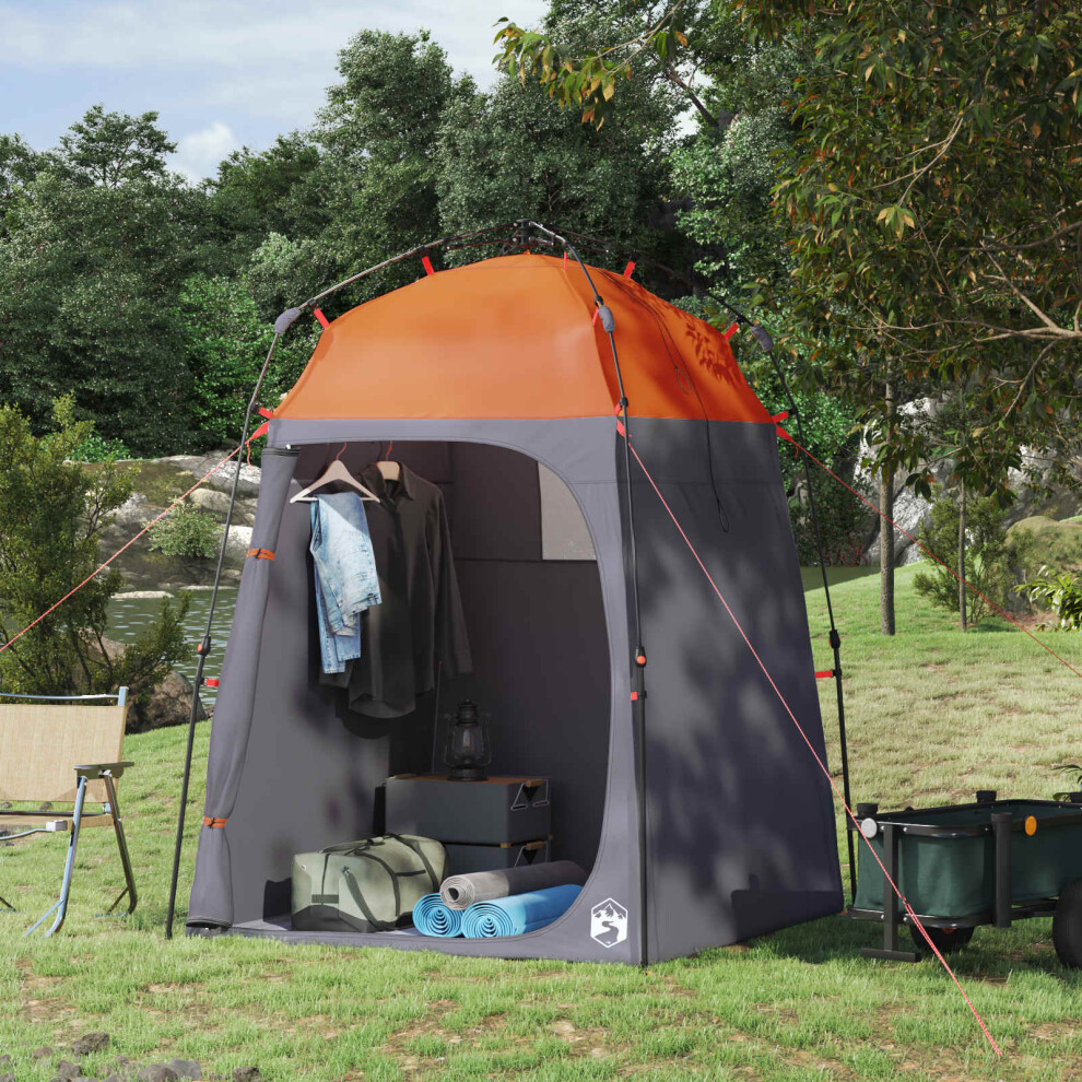 Photos - Climbing Gear Berkfield Instant Tent 2-Person Quick-Release with Roof Grey and Orange