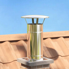 Berkfield Rain Cover Chimney Silver 35 x 35 x 20 cm Stainless Steel