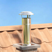 Berkfield Rain Cover Chimney Silver 25 x 25 x 20 cm Stainless Steel