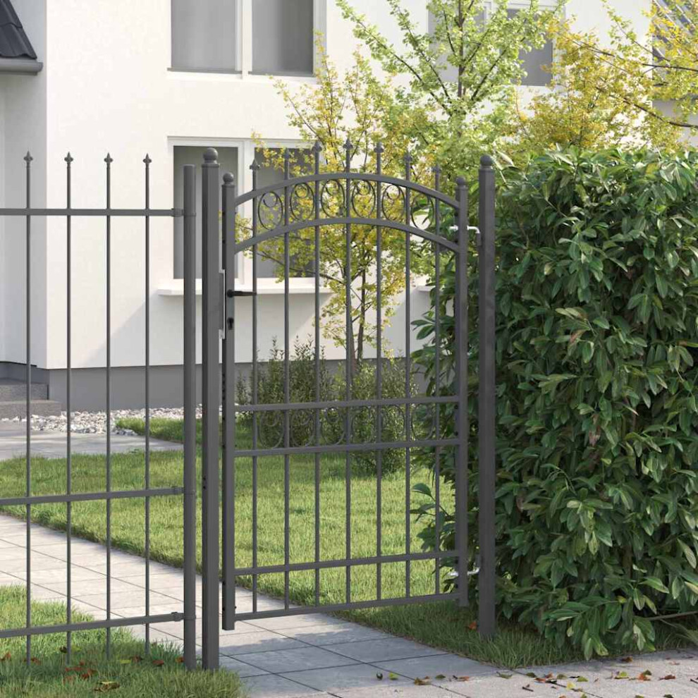 Berkfield Fence Gate With Spikes Emmen 200 X 100 Cm Powder-Coated Steel 5494003622577