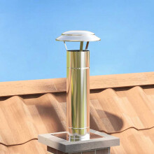 Berkfield Rain Cover Chimney Silver 25 x 25 x 20 cm Stainless Steel
