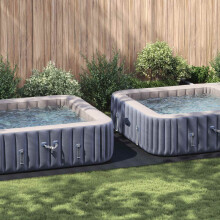 Berkfield Pool Ground Sheet Black 640 x 321 x 0.1 cm Non-woven Fabric