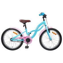 Berkfield Kids Bike 18 Inches for 5-7 Years Old Light Blue
