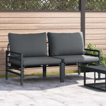 Berkfield Outdoor Furniture 2 Piece Anthracite 80 x 80 x 71 cm Steel