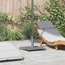 Berkfield Parasol Base Dark Grey Wood Look 45 x 45 x 31 cm