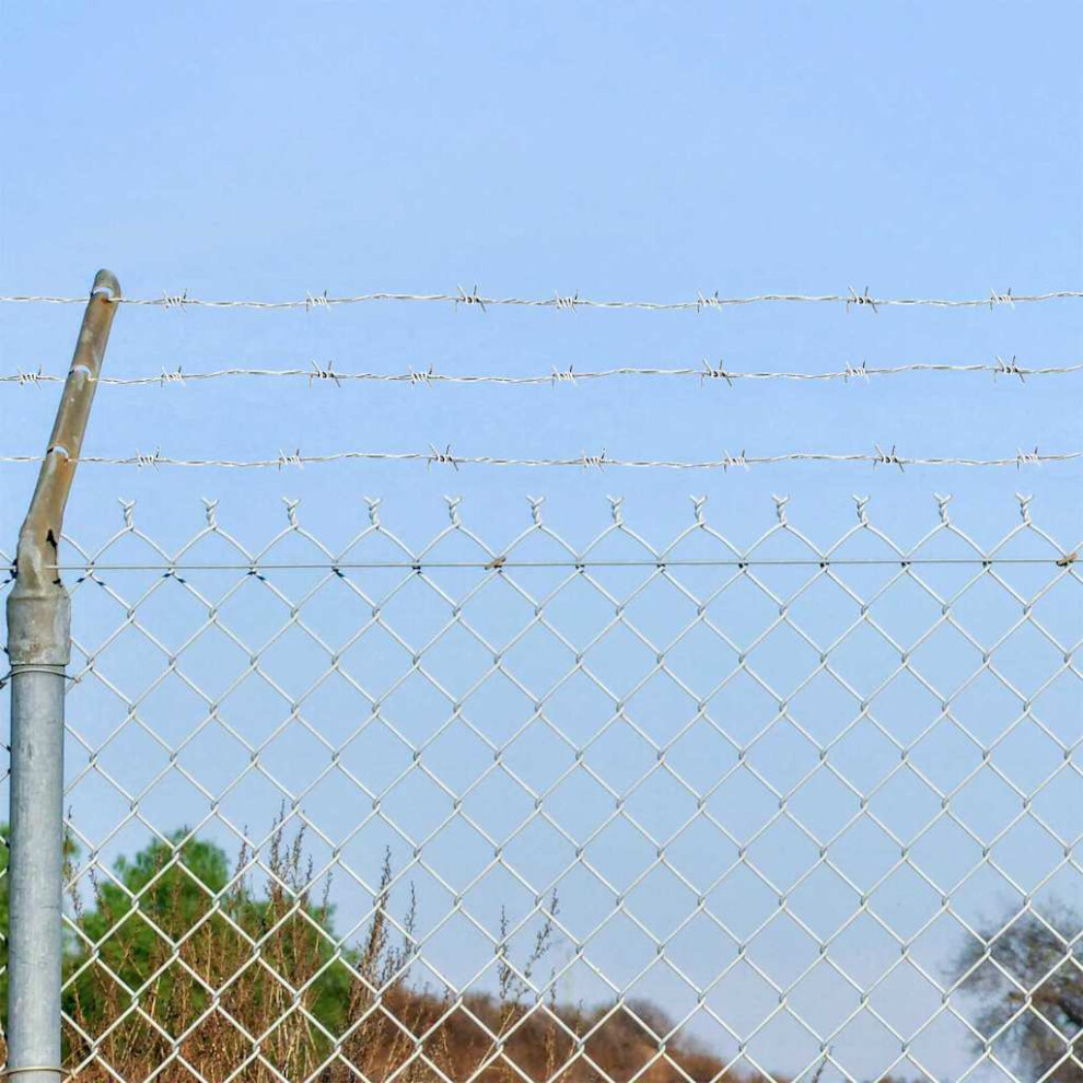 Berkfield Barbed Wire Silver 50 M Hot-Dip Galvanised Steel 3471974570085