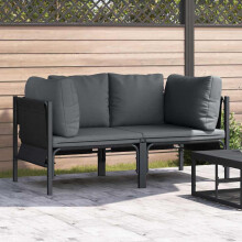 Berkfield Outdoor Furniture 2 Piece Anthracite 80 x 80 x 71 cm Steel