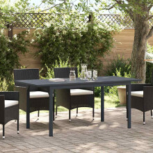 Berkfield Patio Table Anthracite 180 x 80 x 74 cm Powder-Coated Steel