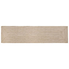Berkfield Area Rugs Rectangular Natural and White 60 x 400 cm Jute