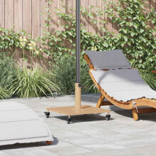 Berkfield Parasol Base Light Wood 45 x 45 x 31.5 cm
