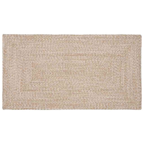 Berkfield Area Rugs Rectangular Natural and White 80 x 150 cm Jute