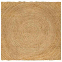 Berkfield Area Rugs Square Brown 240 x 240 cm Jute