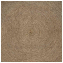 Berkfield Area Rugs Square Grey 200 x 200 cm Jute