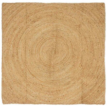 Berkfield Area Rugs Square Brown 120 x 120 cm Jute