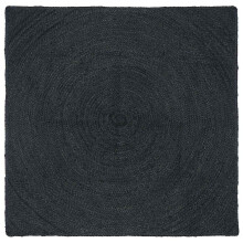 Berkfield Area Rugs Square Dark Grey 120 x 120 cm Jute