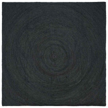 Berkfield Area Rugs Square Dark Grey 200 x 200 cm Jute