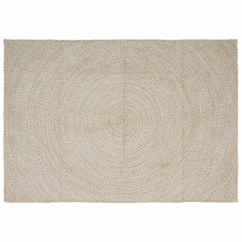 Berkfield Area Rugs Rectangular Natural and White 200 x 290 cm Jute