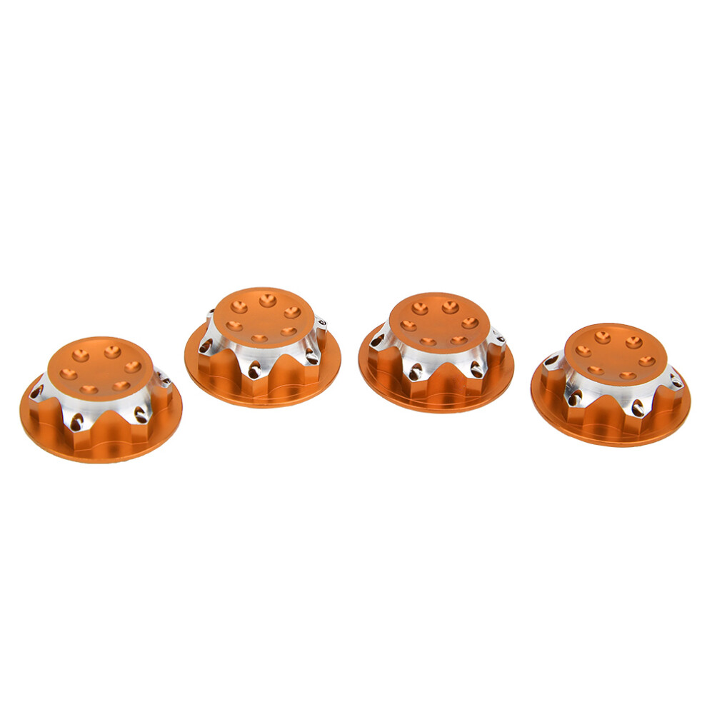 4Pcs 17Mm Hub Nut For 1/8 Rc Model Orange 9461393821022