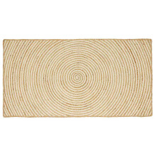 Berkfield Rug Natural and White 100 x 200 cm Jute