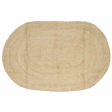 Berkfield Rug Natural and White 205 x 305 cm Jute