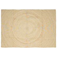 Berkfield Rug Natural and White 240 x 340 cm Jute