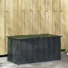 Berkfield Garden Storage Box Black 101 x 56.5 x 50 cm Steel