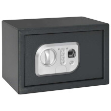 Berkfield Digital Safe with Lock Dark grey 31 x 20 x 20 cm Steel