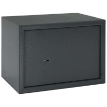 Berkfield Safe Box with Lock Dark grey 35 x 25 x 25 cm Steel
