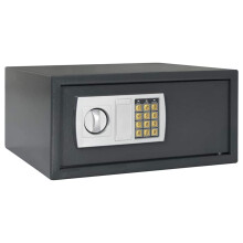 Berkfield Digital Safe with Lock Dark grey 42 x 37 x 20 cm Steel