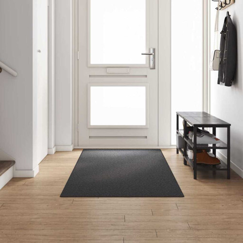 Berkfield Carpet Runner Dark Grey 100 x 300 cm 100% Polypropylene